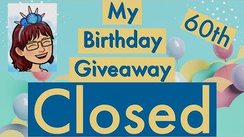 #birthdaygiveaway MUST BE publicly subscribed to Enter.  (All details in video)