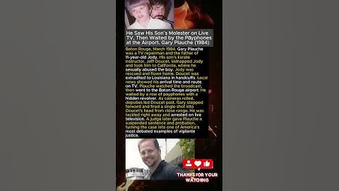 He Saw His Son’s Molester on LiveTV, Then Waited by the Payphonesat the Airport. Gary Plauche (1984)