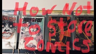 How Not To Store Your Comic Books