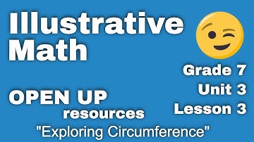 😉 7th Grade, Unit 3, Lesson 3 "Exploring Circumference"  Tutorial