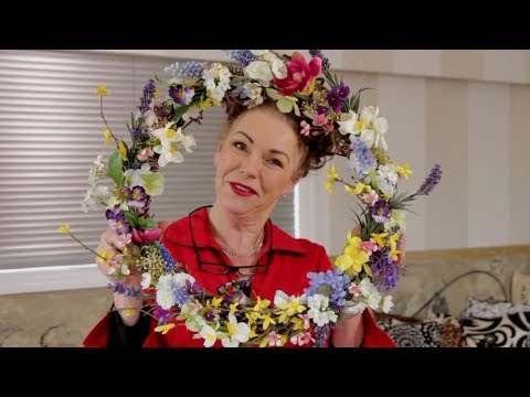 How to Make an Artificial Spring Flower Wreath