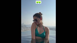 Ananya Panday Enjoying In A Pool By Wearing Bikini