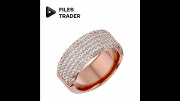 34 Band Fully Rendered Lot 2. 3dm & STL files available on https://files-trader.com/ #3dmfiles#rings
