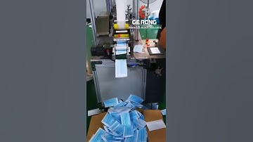 Mask machine producing video for semi automatic mask body slicing making machine disposal mask