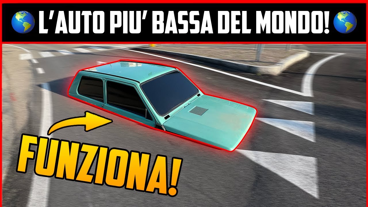 TESTIAMO L'AUTO PIU' BASSA DEL MONDO.