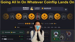 COINFLIP DECIDES WHAT I BET ON (CSGOEMPIRE) *GLOVES GIVEAWAY*