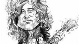 Jimmy Page noodling/writing 10 Years Gone, play along is futile but cool 😎