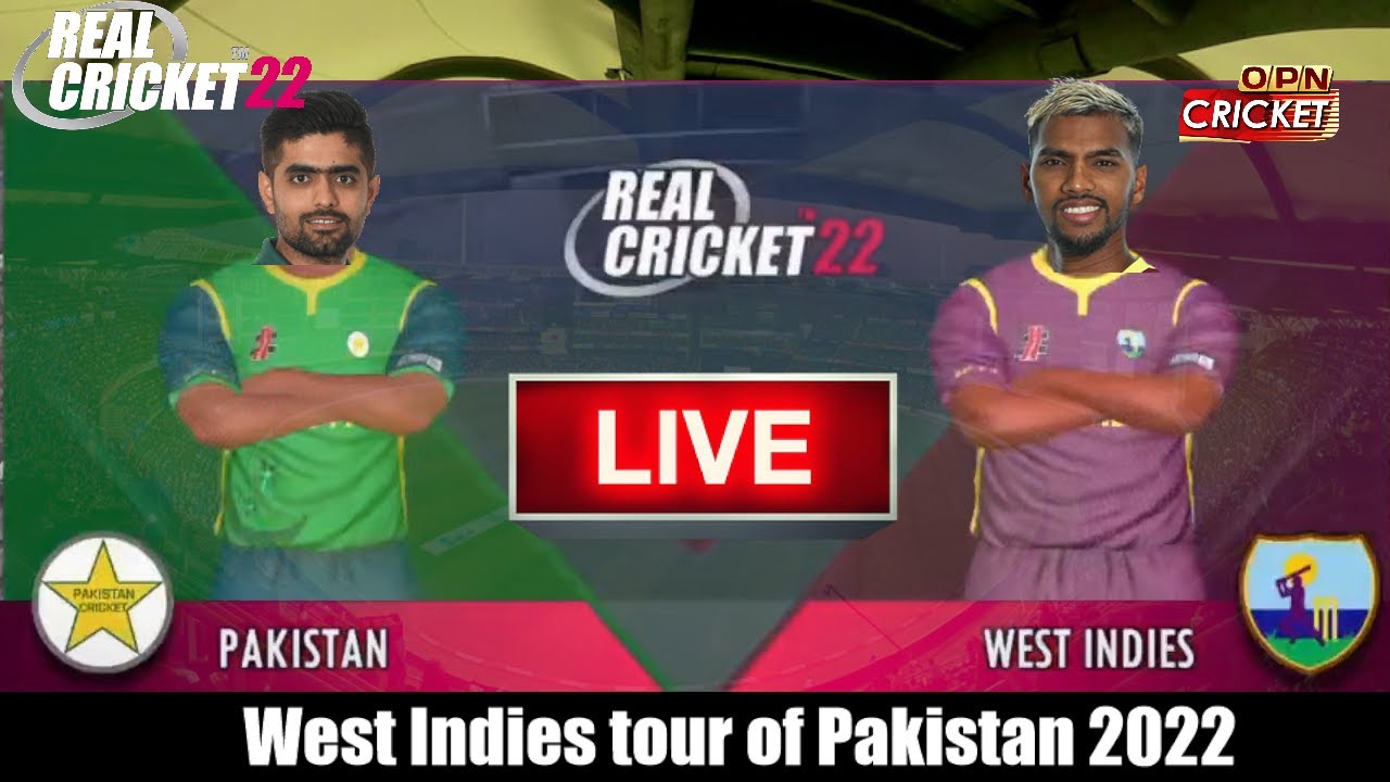 Live Pakistan vs West Indies 1st odi Pak vs Wi Live RC22