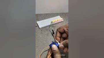 Transferring power from a micro servo motor to nine LEDs