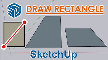 How to Draw Rectangle in Sketchup with Measure and In Elevation - Complete Guide English Tutorial