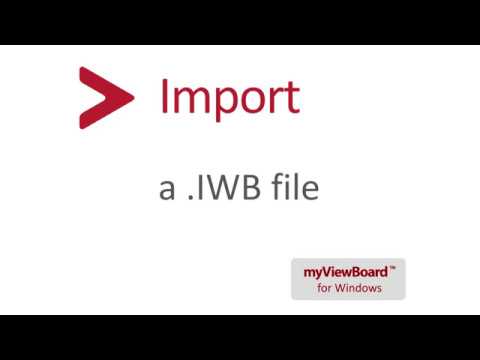 Import a  IWB file