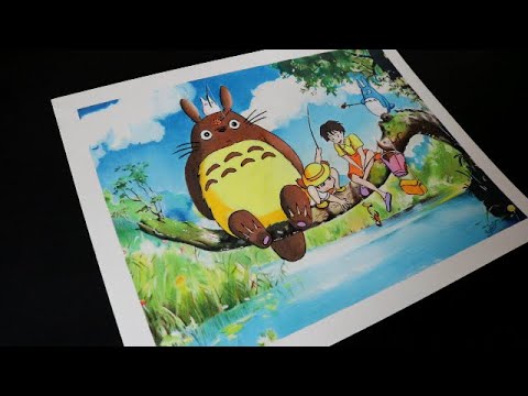 DIBUJO UNA ESCENA DE STUDIO GHIBLI/ MI VECINO TOTORO - thptnganamst.edu.vn