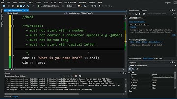 C++ Basics Lesson1  Part C #Variables & Data types