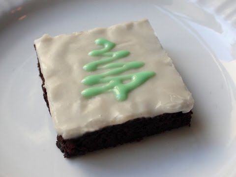 Chocolate Mint Brownies - Christmas Brownie Recipe