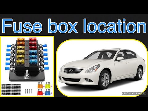 The fuse box location on a 2012 Infiniti G37