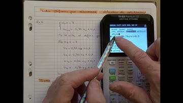 Calculatrices - Construire un tableau de valeurs pour une suite récurrente (TEXAS)