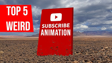 Top 5 Weird subscribe animation with green screen or without free for use, no copyright.