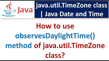 How to use observesDaylightTime() method of java.util.TimeZone class?