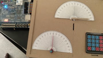 control de servo motor con teclado , potencio y switch - mediante pwm en fpga