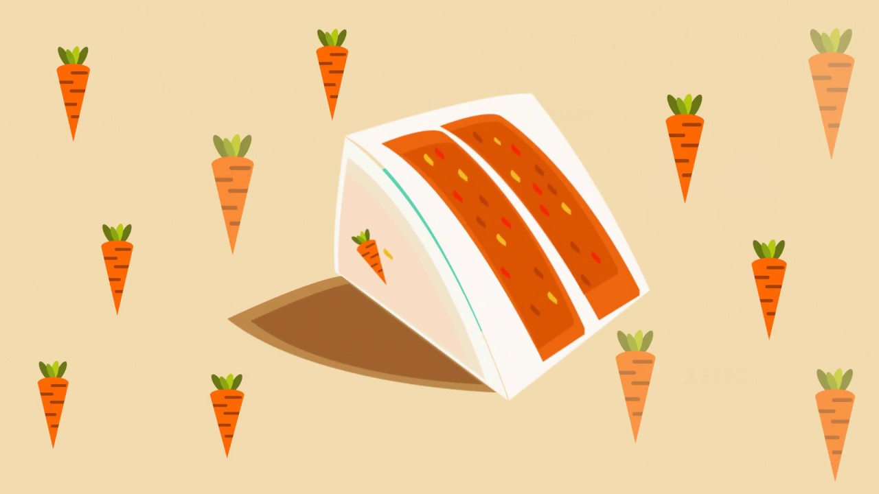 "Carrot cake" - motion graphics.