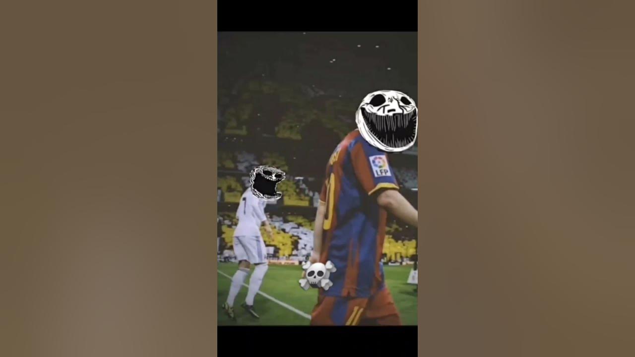 Messi and Ronaldo to troll faces #footballedits #messi #edit #cr7 # ...