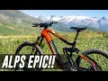 Alps Megavalanche on the 2020 Haibike FLYON NDURO 10.0