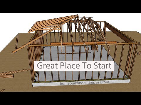 Video: Hipped roof: installation of truss systems