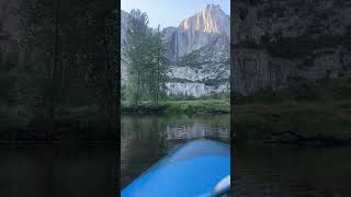 Floating down the Merced River in Yosemite National Park 
