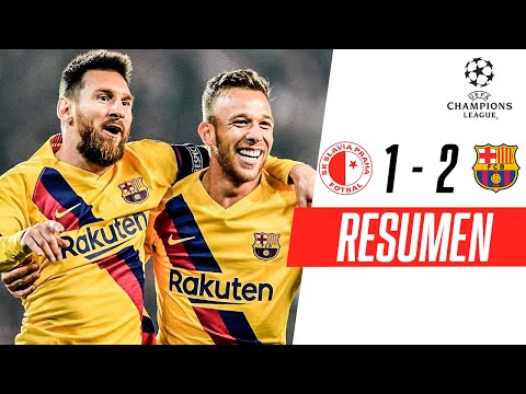 ¡GOLES DE MESSI Y SUÁREZ PARA EL TRIUNFAZO DEL BLAUGRANA! | Slavia Praga 1-2 Barcelona | RESUMEN