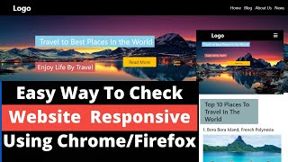 How To Check If  Your Website is Responsive In Chrome /  Firefox screenshot 4