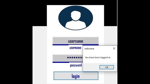 How to create a login form with a change password option using vb