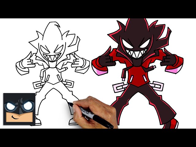 How To Draw A.G.O.T.I. | FRIDAY NIGHT FUNKIN - Videos For Kids