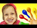 Nastya plays with Balloons | Daddy Finger Nursery Rhymes | 동요와 아이 노래 | 어린이 교육