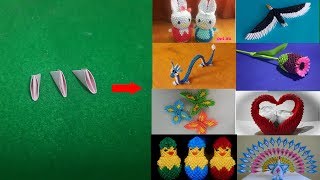 Hướng dẫn gấp miếng ghép origami - Sưu tầm mẫu ghép origami cực đẹp | Xếp giấy nghệ thuật