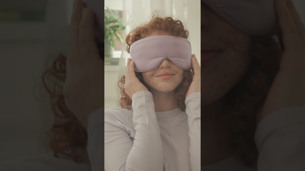 Schlafmaske mit Gewicht für besseren Schlaf, mehr Ruhe und zur Entspannung beanspruchter Augen.