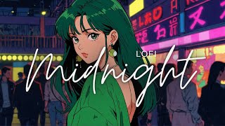 'Midnight Tokyo: Serene Nights & Urban Nostalgia' 90's city pop culture anime.