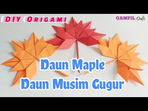  Cara Membuat Daun Maple  Daun  Musim Gugur dari Kertas 