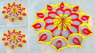 Paper Rangoli Designs || Diwali Decoration Ideas || Diya decoration || Diwali paper craft