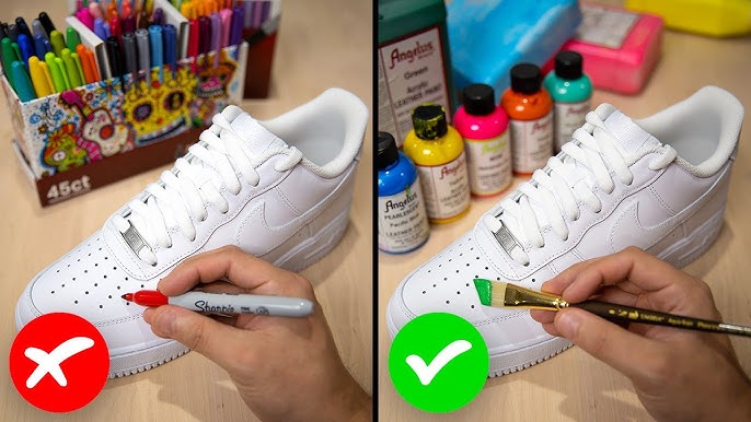 BEST SNEAKER PAINT EVER?!  FLEXIBLE ACRYLIC PAINT REVIEW 