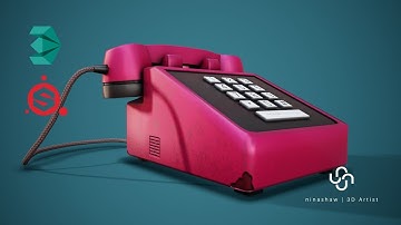 Modeling, Unwrap & Texturing Stylized Retro Phone - Part1 [Modeling]