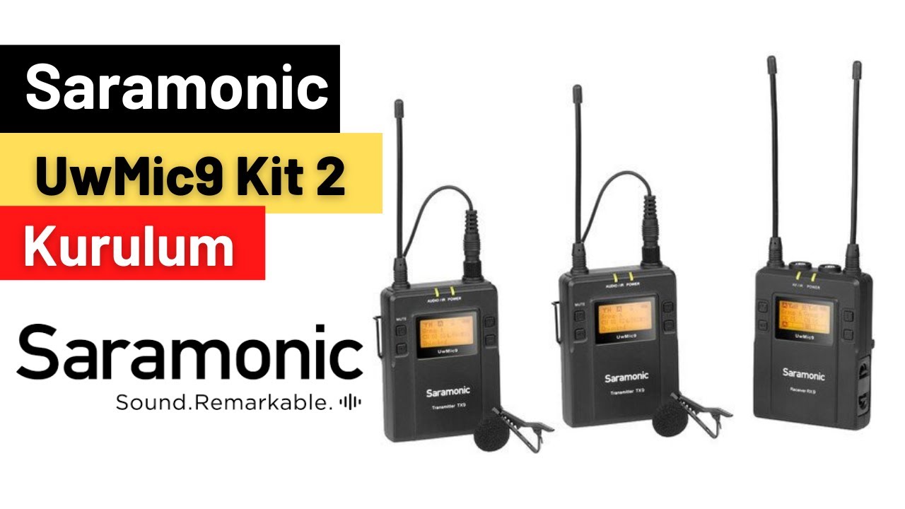 Saramonic UwMic9-JP Kit 2 ワイヤレスマイク Saramonic UW MIC9-JP KIT2 ◇ ラベリアマイク 2個付属 ボディパック