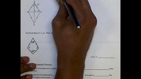Unit 7 Lesson 5: Properties of Trapezoids & Kites