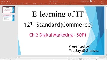 SOP1 Digital Marketing#12th Commerce