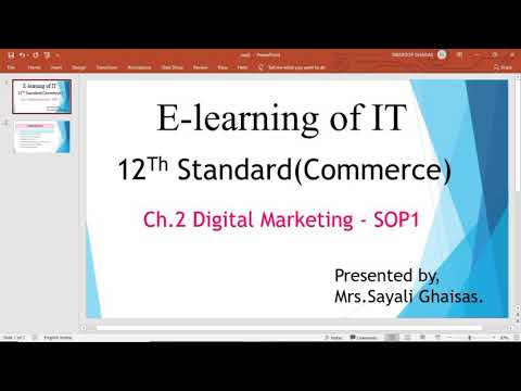 SOP1 Digital Marketing#12th Commerce