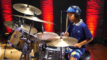 Wright Music School - Bo Wang - Uptown Funk by Mark Ronson - Drum Cover