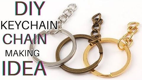 DIY Keychain Ring😲 | how to make keychain ring making at home | #EASY ideas