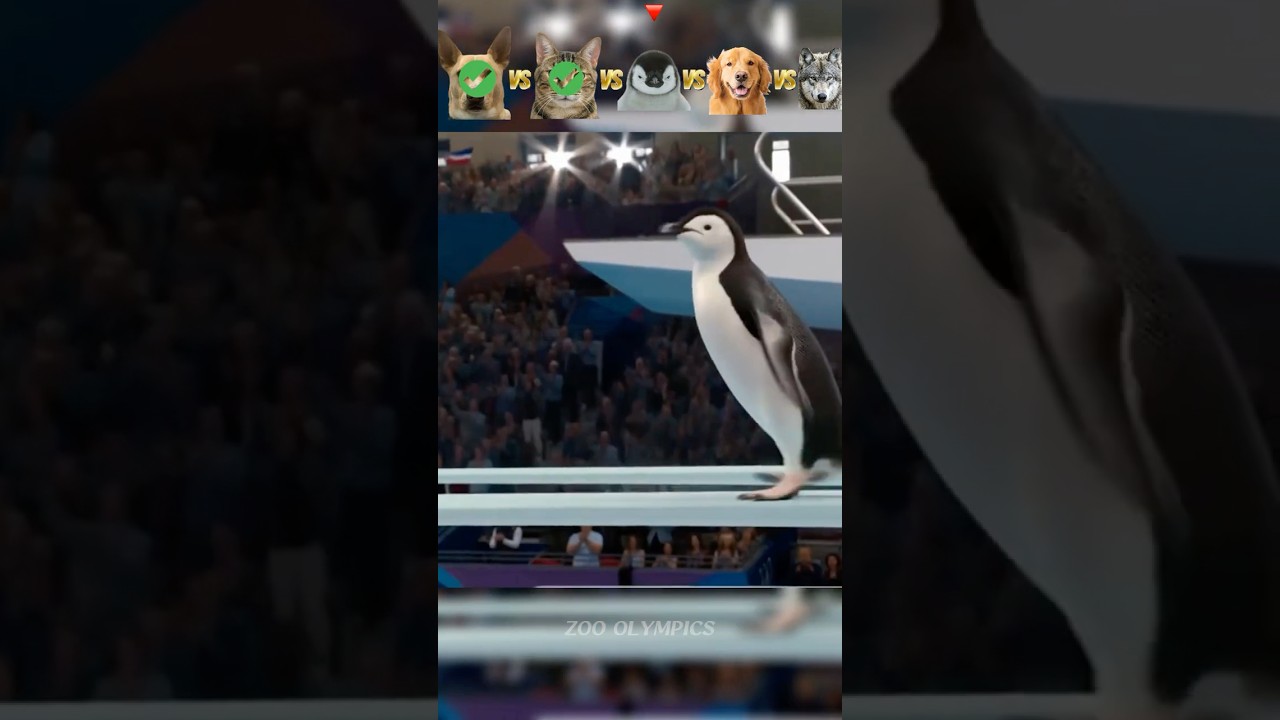 Dog vs Cat vs Penguin vs Golden Retriever vs Husky | Animal Olympics Diving Event