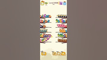 BIRD SORT PUZZLE GAME LEVEL 3028 #games #birdsort #game #gameplay