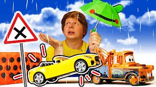 Ремонт машин: Мэтр и кабриолет промокли под дождем! Развивающие видео про машинки