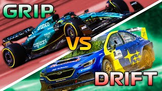 DRIFT vs GRIP  ¿Qué es MÁS RÁPIDO?  ¿Por qué un F1 NO DERRAPA y un RALLY SÍ? | WRC vs Formula 1